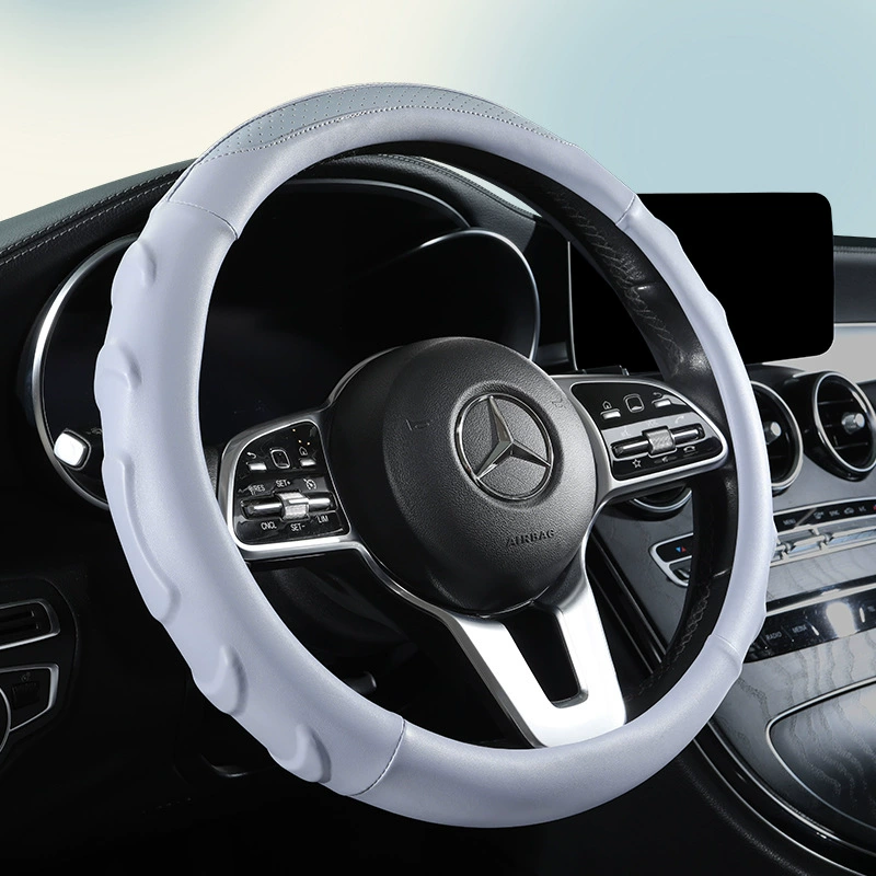 Автомобильный чехол для рулевого колеса Летний ледяной шелк, противоскользящий пот, дышащий и дышащий мужчины и женщины милые четыре сезона универсал автомобильный чехол