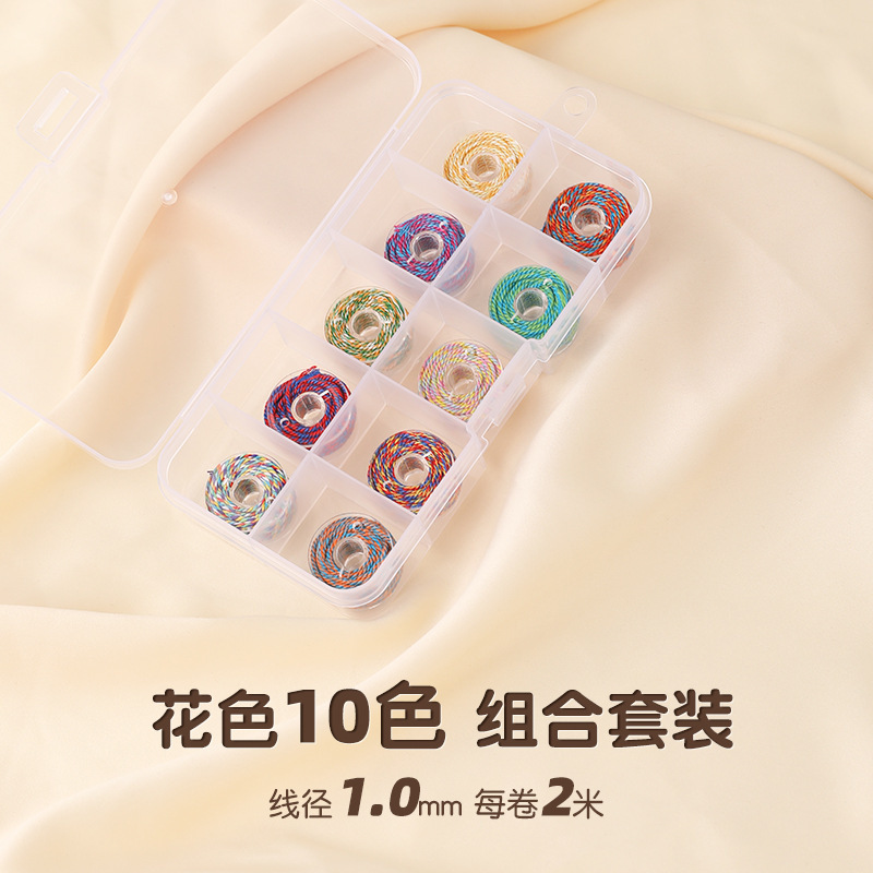 Cen 30m 手でこすった綿糸チベット編みロープ手作り DIY ブレスレット編みロープ多本耐摩耗性チベットロープ|undefined