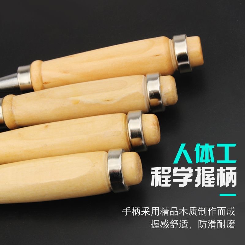 Alta dureza para trabajar la madera de acero de alta velocidad de madera de la pala plana de acero de alta velocidad de la pala plana de la manija de madera del