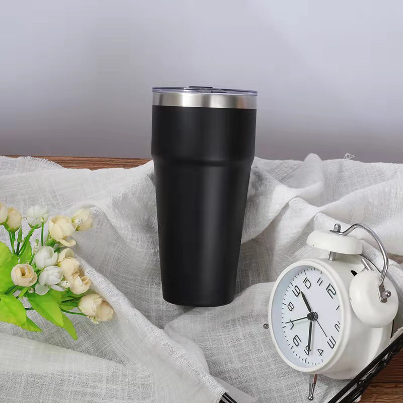 Comercio exterior nuevo acero inoxidable de doble capa 26oz taza de aislamiento caliente taza de automóvil portátil taza de café en stock image 7