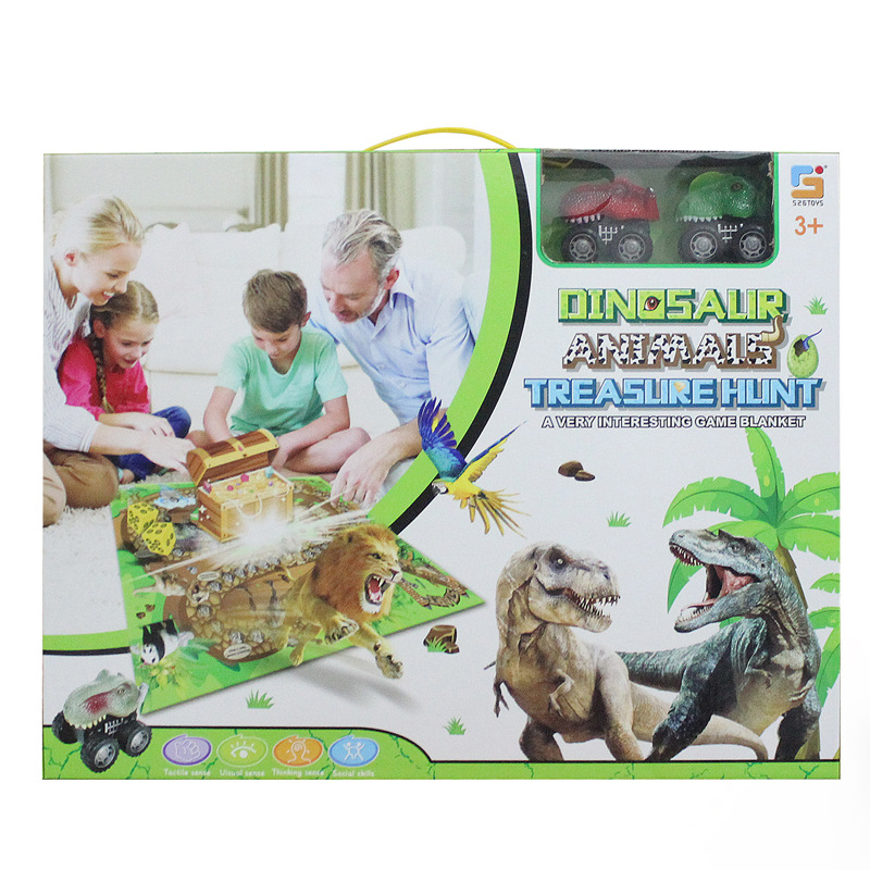 J01 공룡 자동차 멀티 플레이어 게임 천 카펫