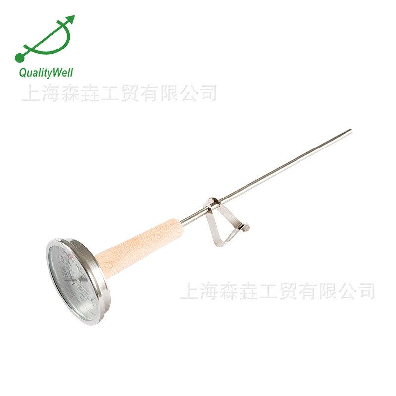 76mm表面直径双金属温度计 木柄糖浆食品烹饪厨房 CYW300