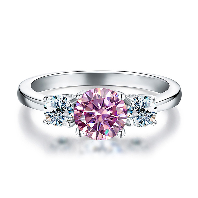 Anillo de plata esterlina s925 anillo de mujer de oro europeo y americano de lujo 3 quilates anillo de piedra de mosaico colorido