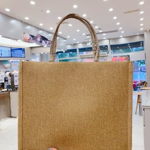 Blank Portable Jute Cloth Bag Linen Tote Bag Wholesale Three-Dimensional Shopping Advertising Bag Can DIY