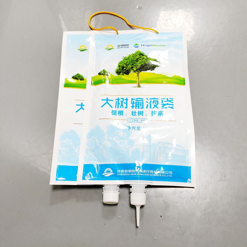1L大树输液袋果树抗病毒营养液吊针袋抗旱保水可悬挂式树木点滴袋