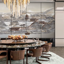 墙纸、壁纸;墙布;壁画