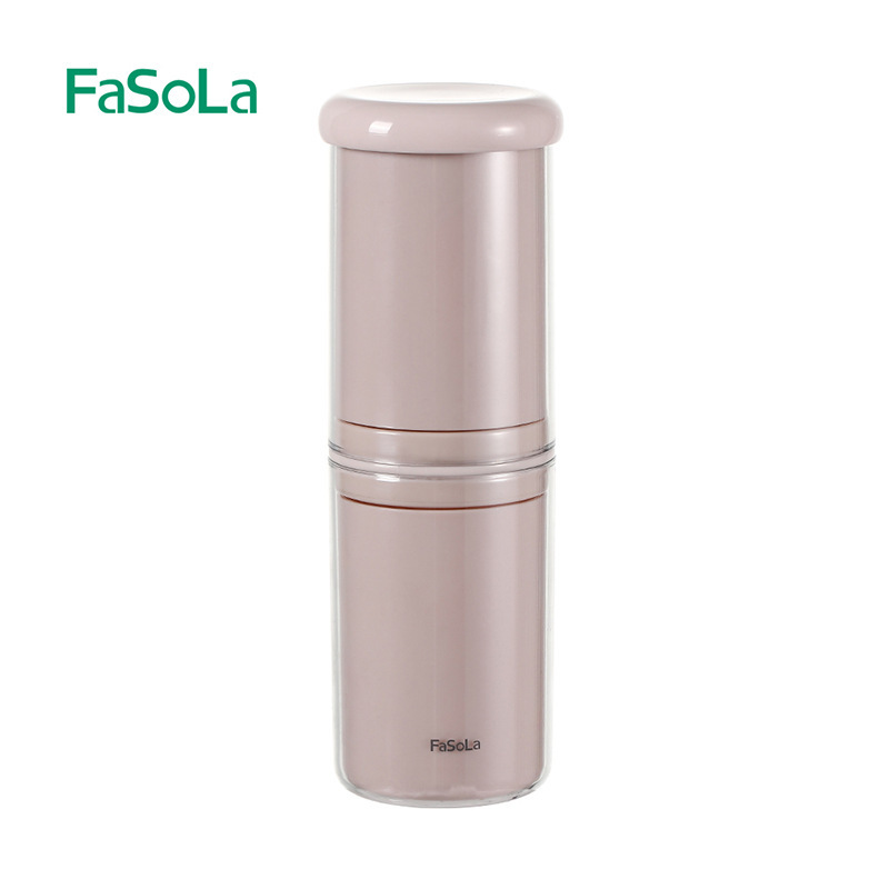 FaSoLa マウスウォッシュカップ歯ブラシ歯磨き粉収納ボックスフォーインワン家庭用歯磨きカップポータブルトラベルウォッシュカップセット|undefined