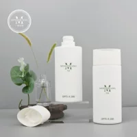 Знаменитый новый белый 200ml мягкая трубка бутылка PE пластиковое очищающее молоко овальное очищающее средство для лица бутылка косметическая сумка