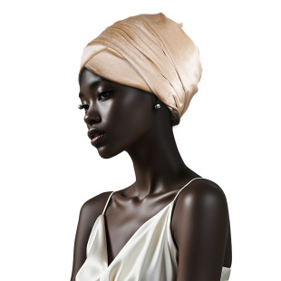 Foreign Trade Europe and America Popular Velvet Scarf Solid Color Ethnic Scarf Hat Long Tail Hat Women's Scarf Hat