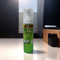 跨境OLIVE OIL摩絲定型噴霧橄欖椰油蓬鬆柔順頭髮ORS coconut oil