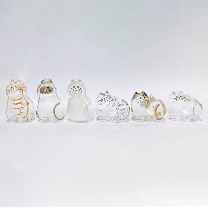 透明猫毛収納ボックスチャームガシャポン猫毛収納カプセルガシャポンバッグキーホルダーペンダントコレクション|undefined
