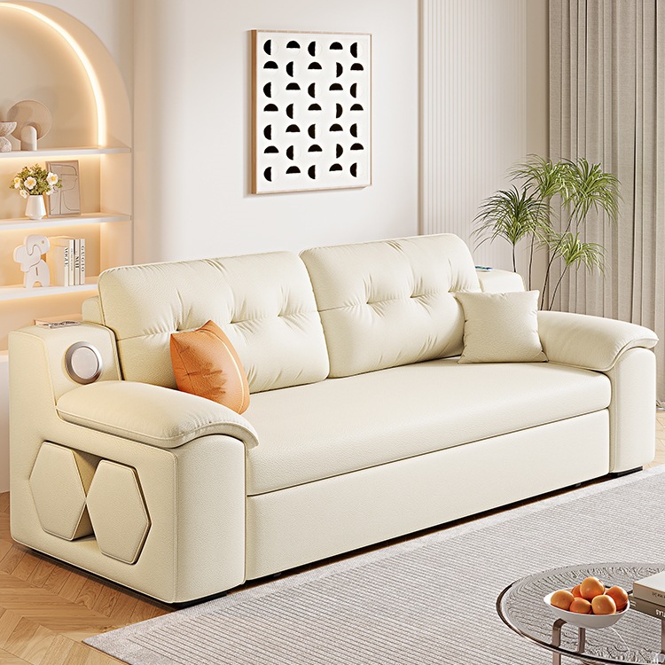 Sofa Bed for Sitting and Sleeping, Multifunctional Foldable Small Apartment Living Room, Modern Minimalist Apartment 2025 New H^