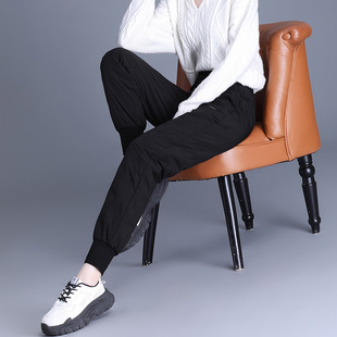 Down Pants Women's Outer Wear Fashionable Goose down Pants Winter 2024 New High-End Velvet Warm Pants Wholesale Hd