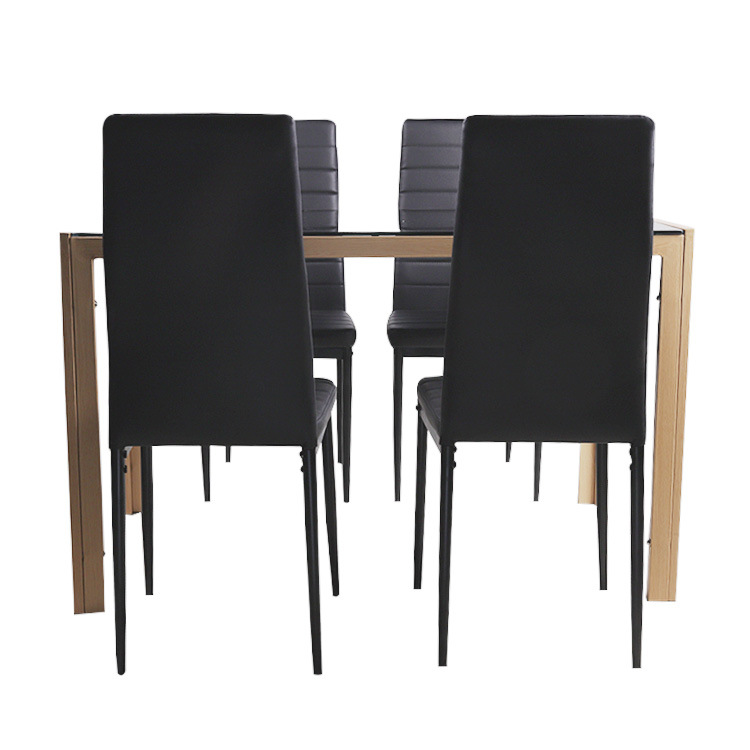 Mesa de comedor de vidrio temperado de exportación mesa de comedor casera mesa de mesa de negociación moderna simple mesa de comedor de vidrio image 3