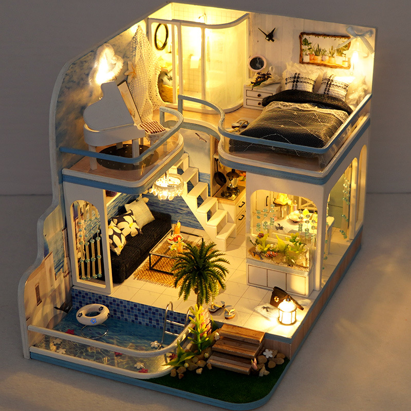 Tianyu DIY Casa de Campo ensamblada a mano modelo de Casa de juguete creativo modelo de casa al por mayor