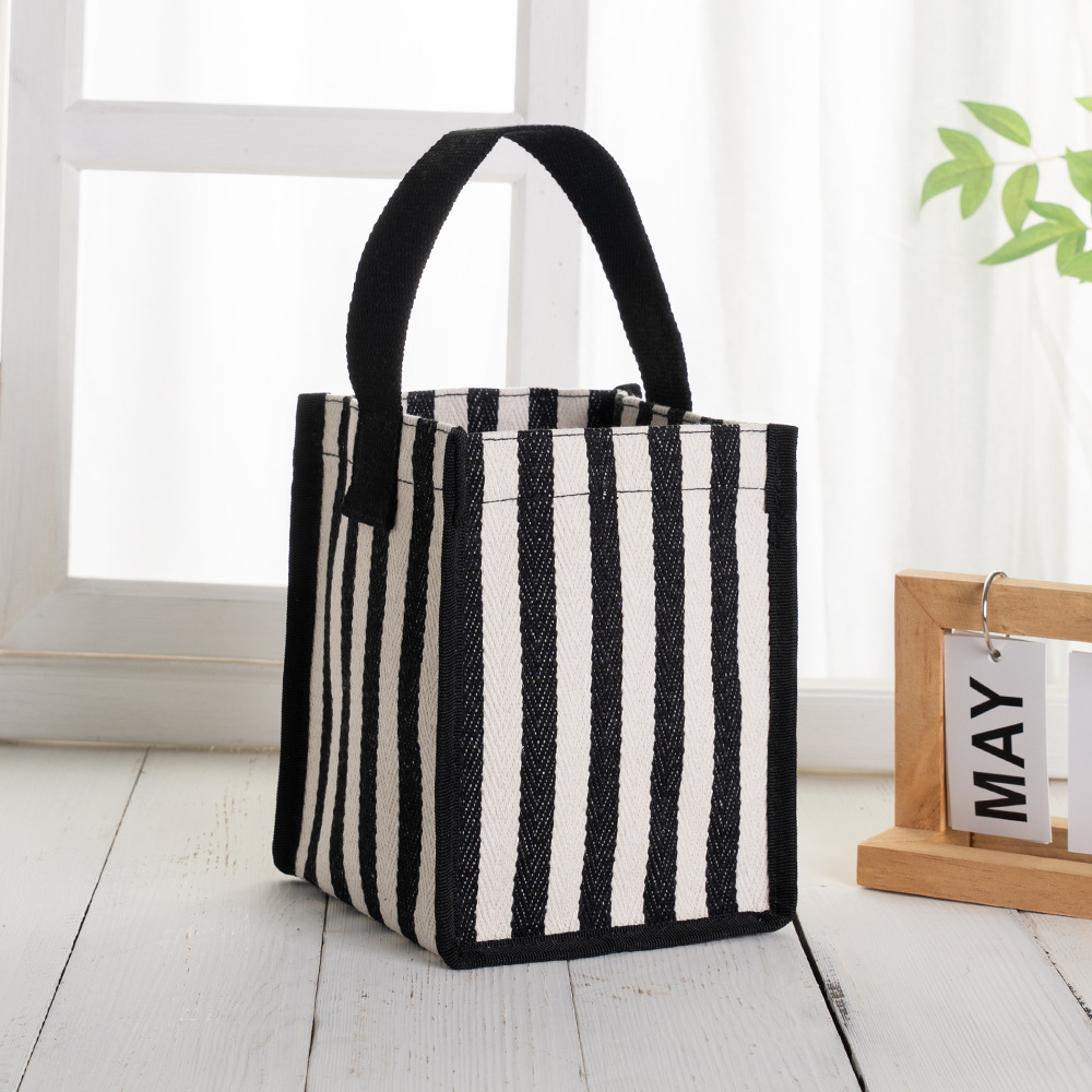 Bolso de tela de fábrica, bolso de tela de rayas, bolso de hombro de moda, bolso de mujer, bolso de mano de mujer