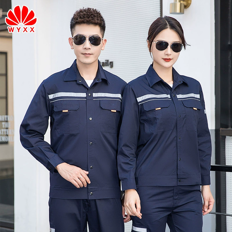 Летний комбинезон с длинными и короткими рукавами Подходит для мужского тонкого летнего пальто фабричная мастерская Blue Одежда для охраны труда с принтом и вышивкой