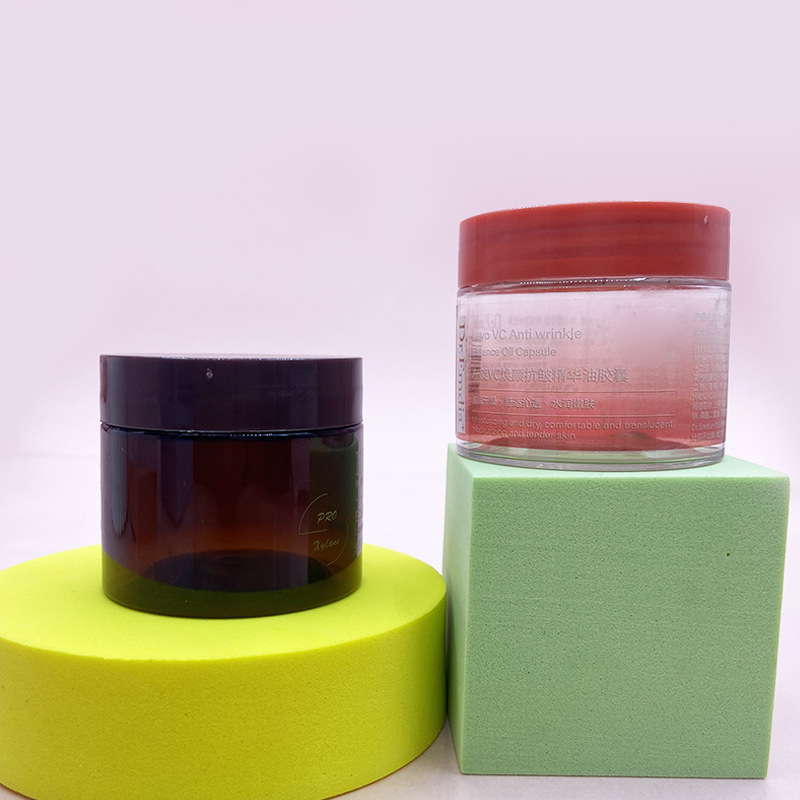 50g面霜瓶试用装双层内胆膏霜瓶小样迷你pet护肤品分装罐子面膜瓶