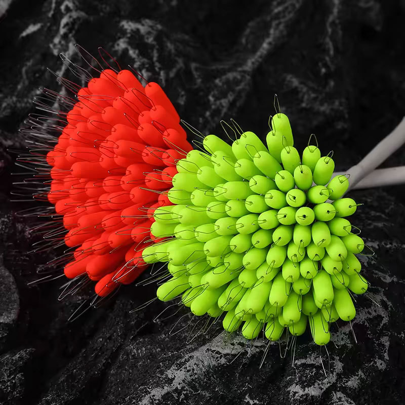 A granel siete estrellas flotantes tradicionales de pesca de oliva nocturna cilíndrica sensible y llamativa botón de alta gama fabricantes al por mayor