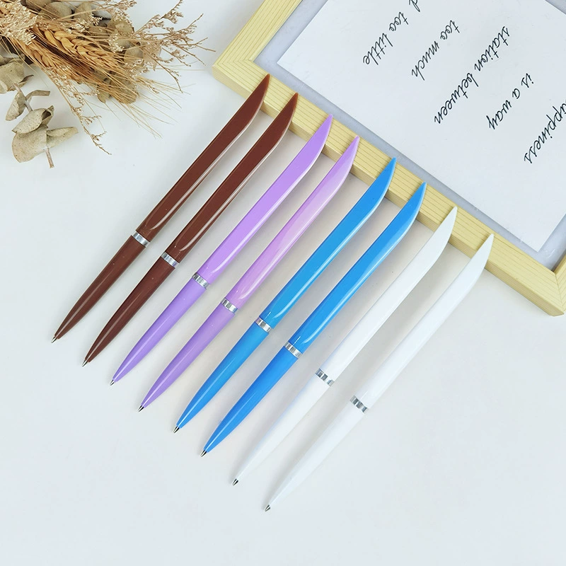 Blue ballpoint pen for office, knife, 0.7mm, wholesale