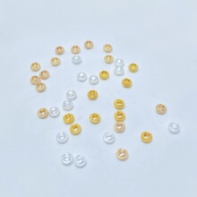.14K包金保色螺纹齿轮隔片4mm手工diy手串项链垫片饰品隔珠材料
