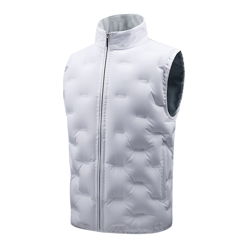 Inflatable Vest Autumn and Winter Warm Vest Men's Casual Nano Technology Seamless Cold-proof Down Vest Portable Jacket for Women