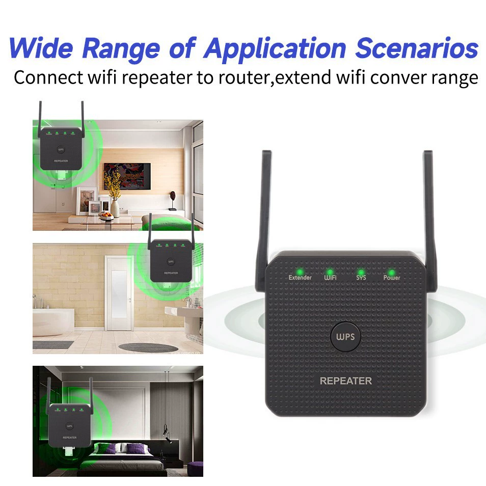 AC300M повторитель 2.4G WIFI усилитель сигнала повторитель беспроводной WiFi расширение сигнала