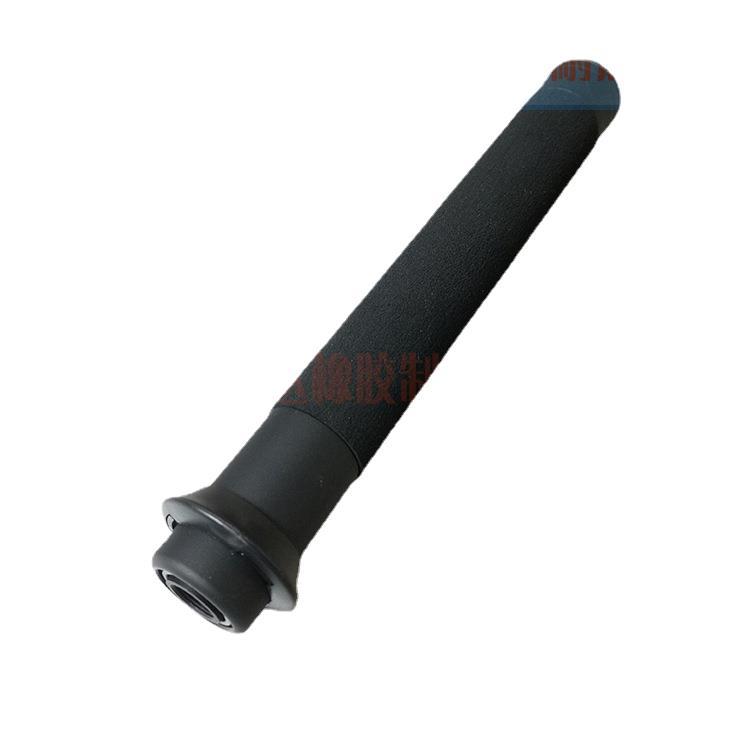 厂家nbr橡塑发泡海绵管黑色磨砂甩棍套 撕不破橡胶保护套