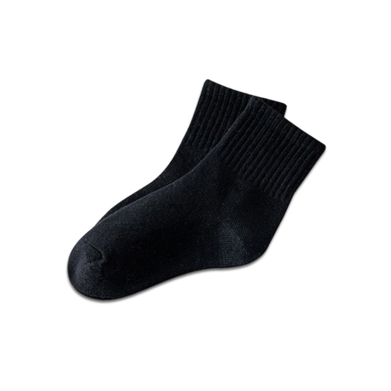 플랫 솔리드 컬러 고무밴드 [블랙]