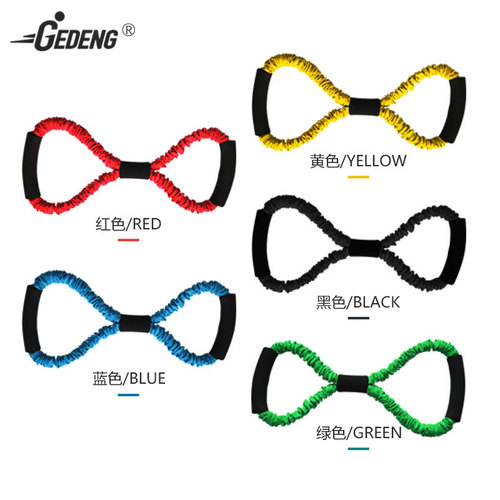 Wholesale yoga auxiliary shoulder opening and back beauty 8-figure tensioner, home office fitness anti-breakage 8-figure tension rope