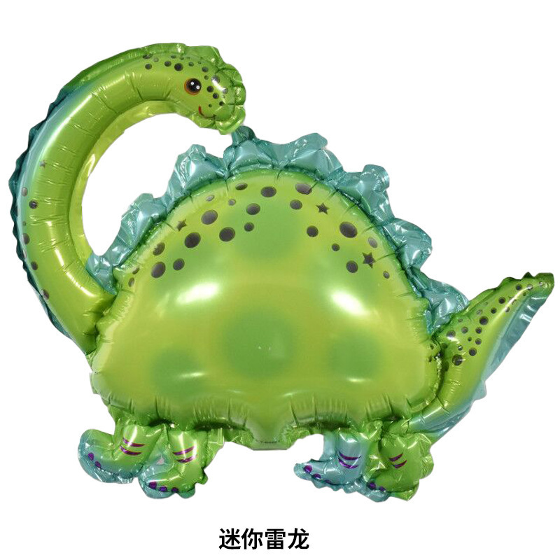Globos de aluminio con diseño de animales de dibujos animados con temática de dinosaurios para decoraciones de fiestas de cumpleaños infantiles image 29