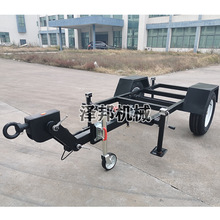 两轮框架拖车牵引物流工具车转运机组底盘骨架拖车前后桥