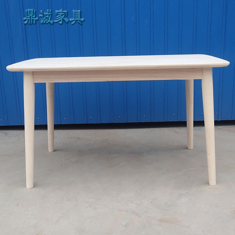 北欧实木长方形四餐厅酒店家用出租房现代简约小户型吃饭餐桌