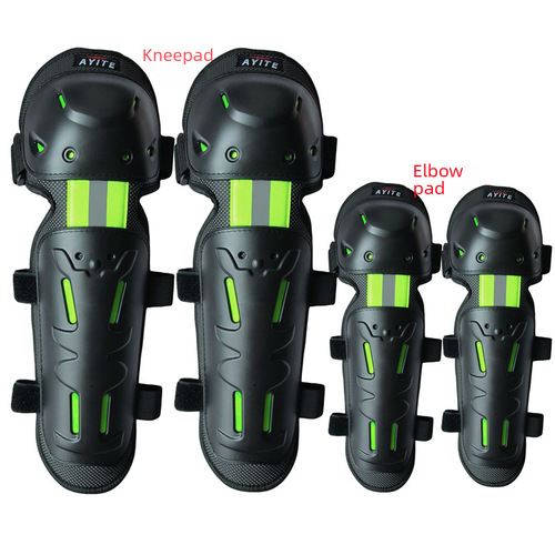 AYITE Off-road Motorcycle Riding Horse Protective Gear Rider Equipment 4-piece Set Protective Knee Elbow Leg Adjustable