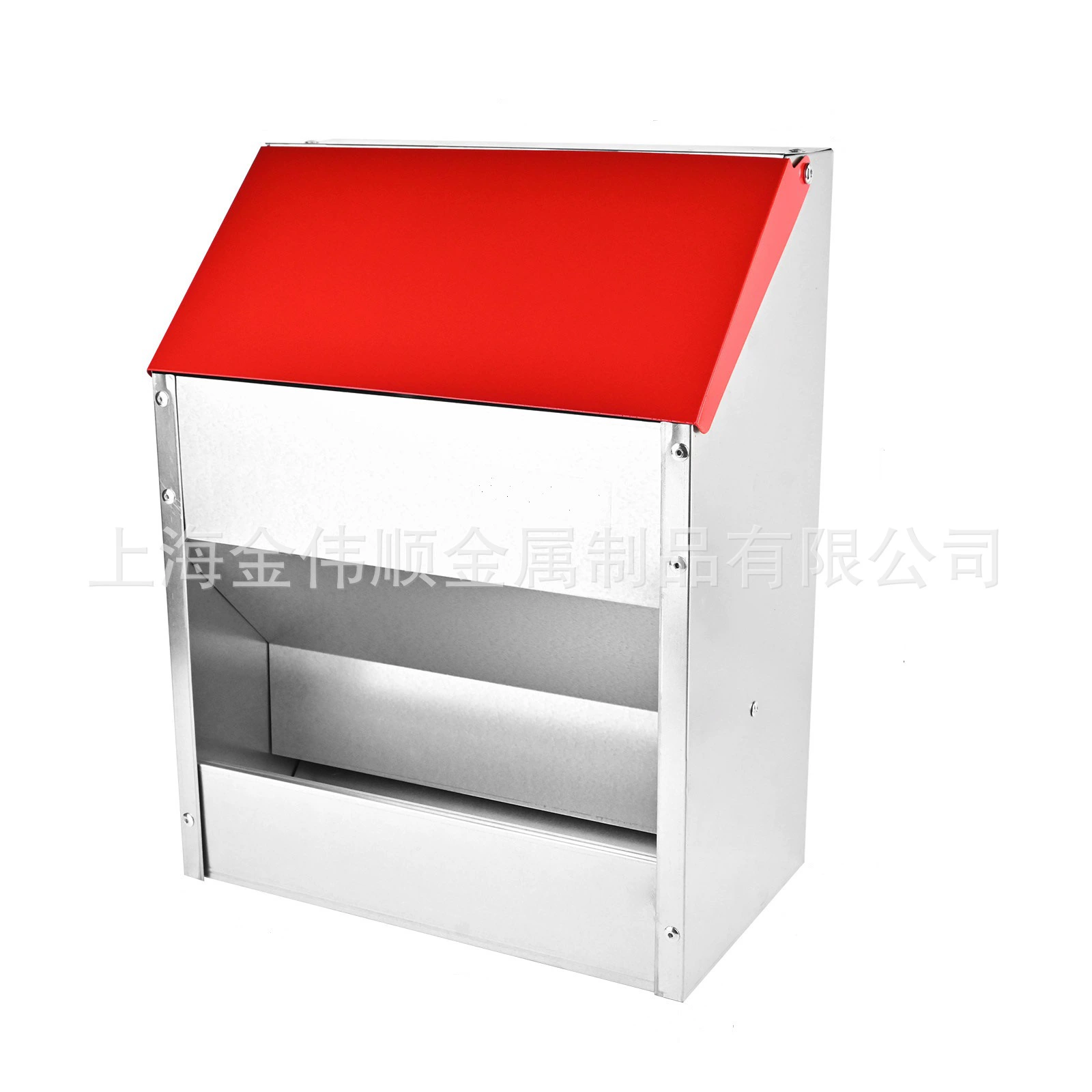 Кормушка для кур уличная, из утолщенного оцинкованного листа, ведро для корма для птицы, оборудование для птицеводства