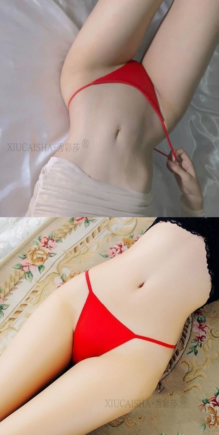 Women’s Transparent T-Back Thong Panties, Leopard Print Milk-Silk, One Size — detail image 7