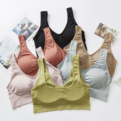 夏季新品加肥透气美背裹胸舒适宽肩带聚拢无钢圈外穿性感内衣女|ru