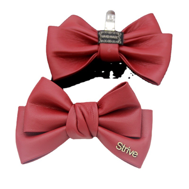 Cross-border accesorios de zapatos de cuero Negro Arco Flor del zapato hebilla del zapato extraíble zapatos de tacón alto accesorios ZAPATOS DE TRABAJO hebilla decorativa