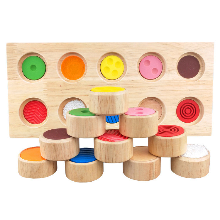 Transfronterizo DE LOS NIÑOS Montessori táctil sensorial caja de color entrenamiento material didáctico toque Flip juguetes educativos para niños cognitivos