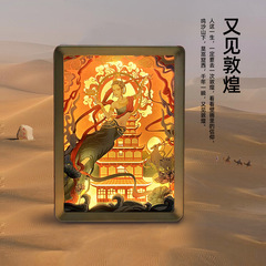 3d立体光影紙彫刻灯網紅創意ギフトデスクトップベッドサイドテーブル置物紙工芸品現物卸売り