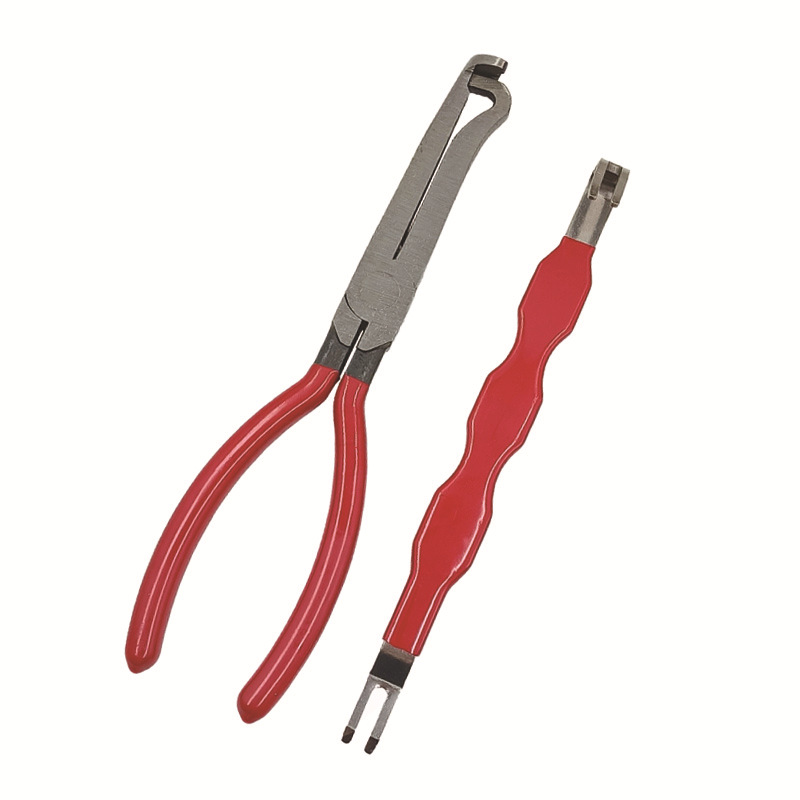 빨간색 핸들 2피스 세트(빨간색 스트레이트 + 커넥터)