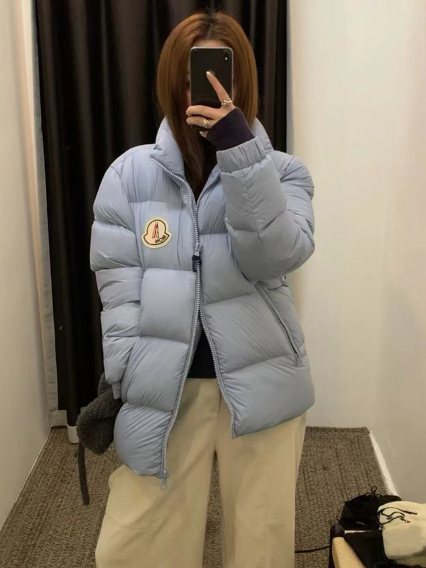 蒙家高奢至臻版Citala毛毡贴片白鸭绒立领保暖抗寒情侣羽绒服MO家|undefined