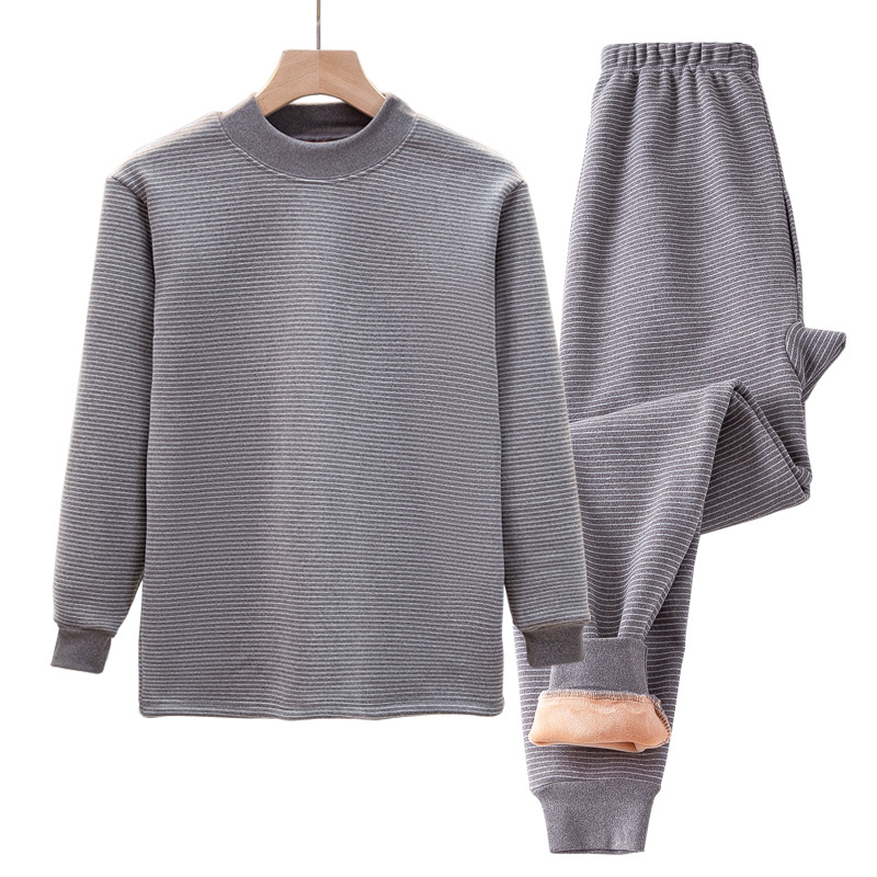 Ropa interior térmica para niños cubierta forrada de vellón engrosada medianos y grandes niños de terciopelo ropa interior térmica ropa de otoño para niñas pantalones largos más tamaño