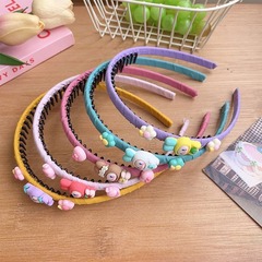 寶寶碎發神器女兒童發箍網紅髮卡頭飾女孩頭箍帶齒防滑女童發款箍