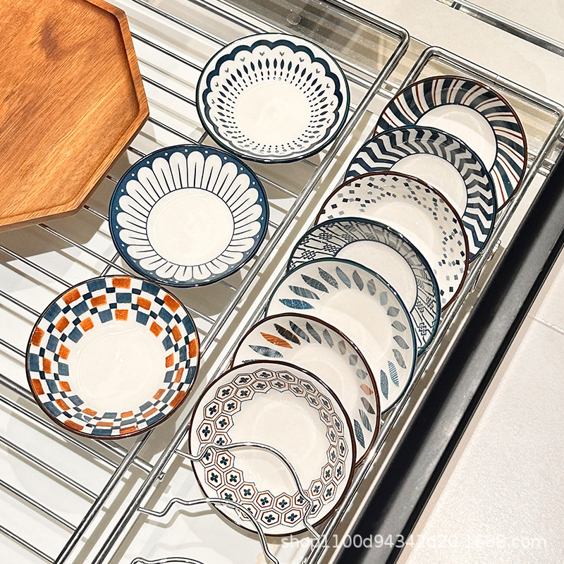 Japanese-Style High-Value Ceramic Underglaze Dipping Sauce Dish Household 2025 New Soy Sauce Vinegar Dish Hot Pot Small Plate