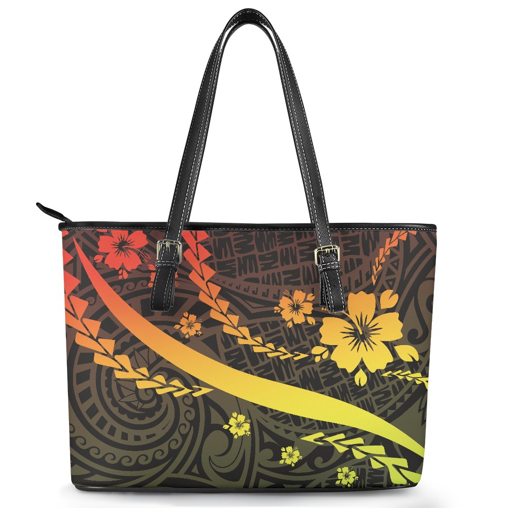 Capacious polyurethane shoulder bag