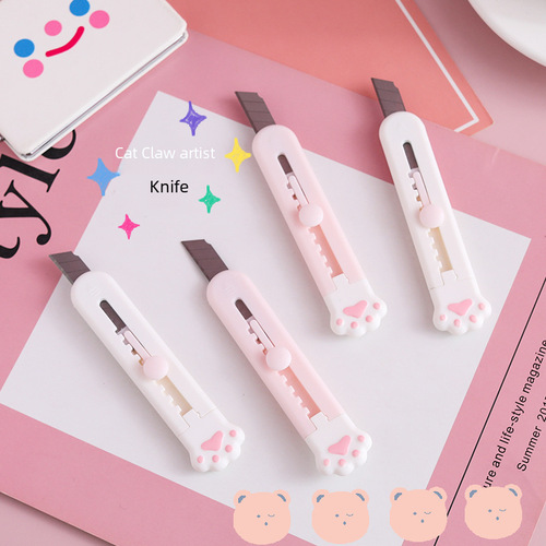 Simple and Portable Small Number Art Knife Creative Cartoon Mini Student Courier Unboxing Knife Letter Opening Knife Office Paper Cutting Knife