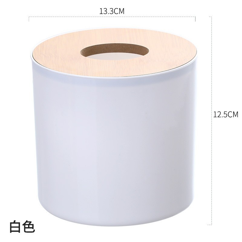 Caja de pañuelos de escritorio creativa sala de estar del hogar caja de almacenamiento de control remoto de plástico simple caja de pañuelos de bambú multifuncional