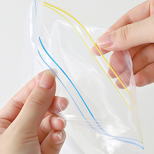 Double rib fresh-keeping bag wholesale vegetable and fruit refrigerated storage bag food classification sealed refrigerator food sealed bag