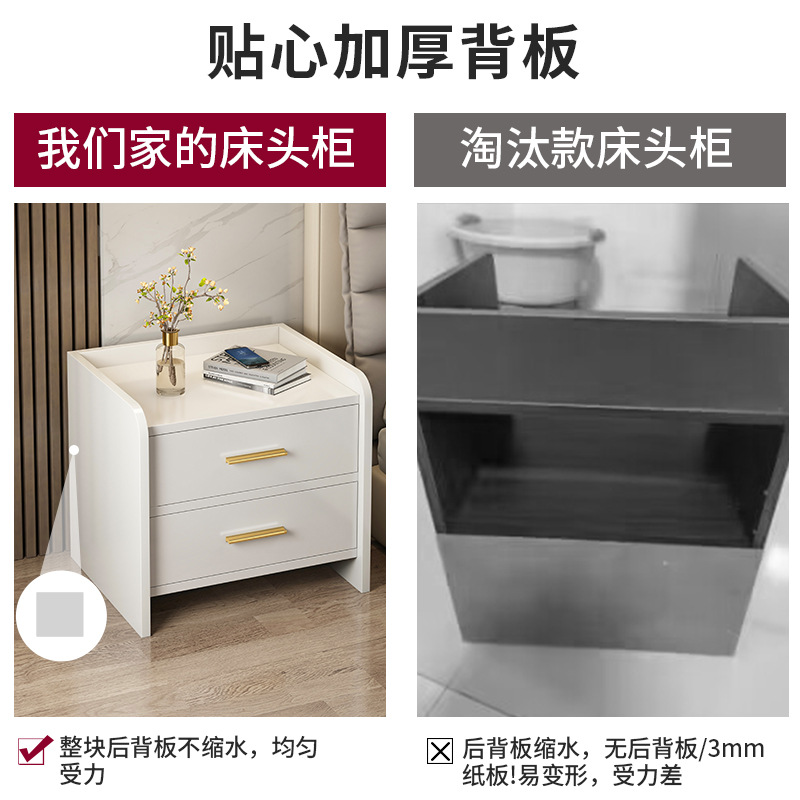 Muestras personalizadas mesas de cabecera dormitorio moderno pequeño armario mini estante armario multifuncional